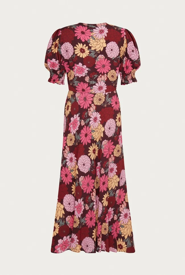 Alisa Dress Pink Woodstock Floral - Image 6