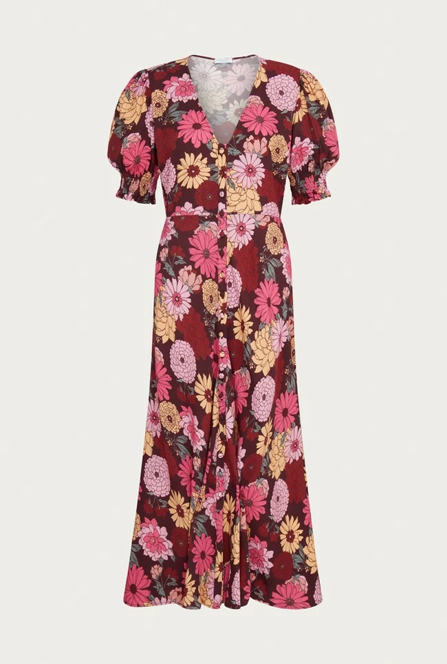 Alisa Dress Pink Woodstock Floral - Image 5
