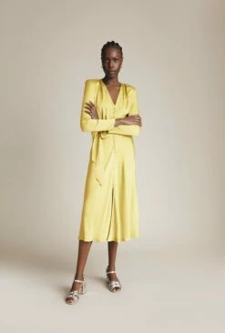 Meryl Satin Midi Dress Butter
