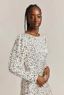 Rosaleen Satin Midi Dress Afterglow Spot