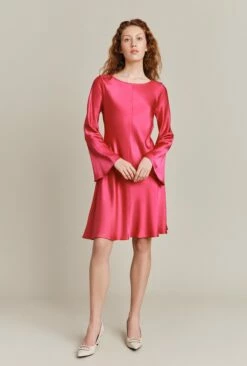 Willow Knee Length Dress Pink