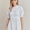 Eloise Crepe Midi Dress White