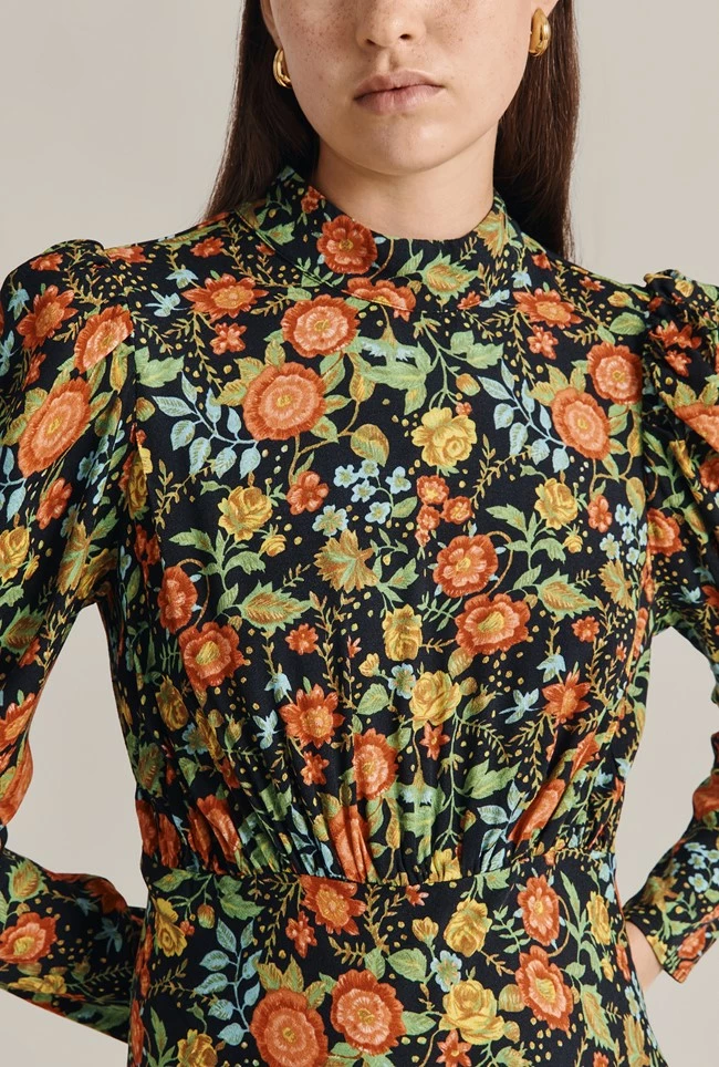 Margot Midi Dress Classic Floral - Image 2