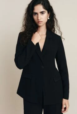 Piper Crepe Blazer Black