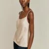 Jana Satin Cami Top Stone