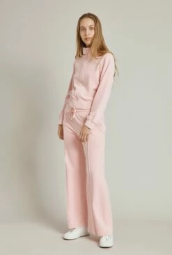 Wide Leg Velour Pant Pink